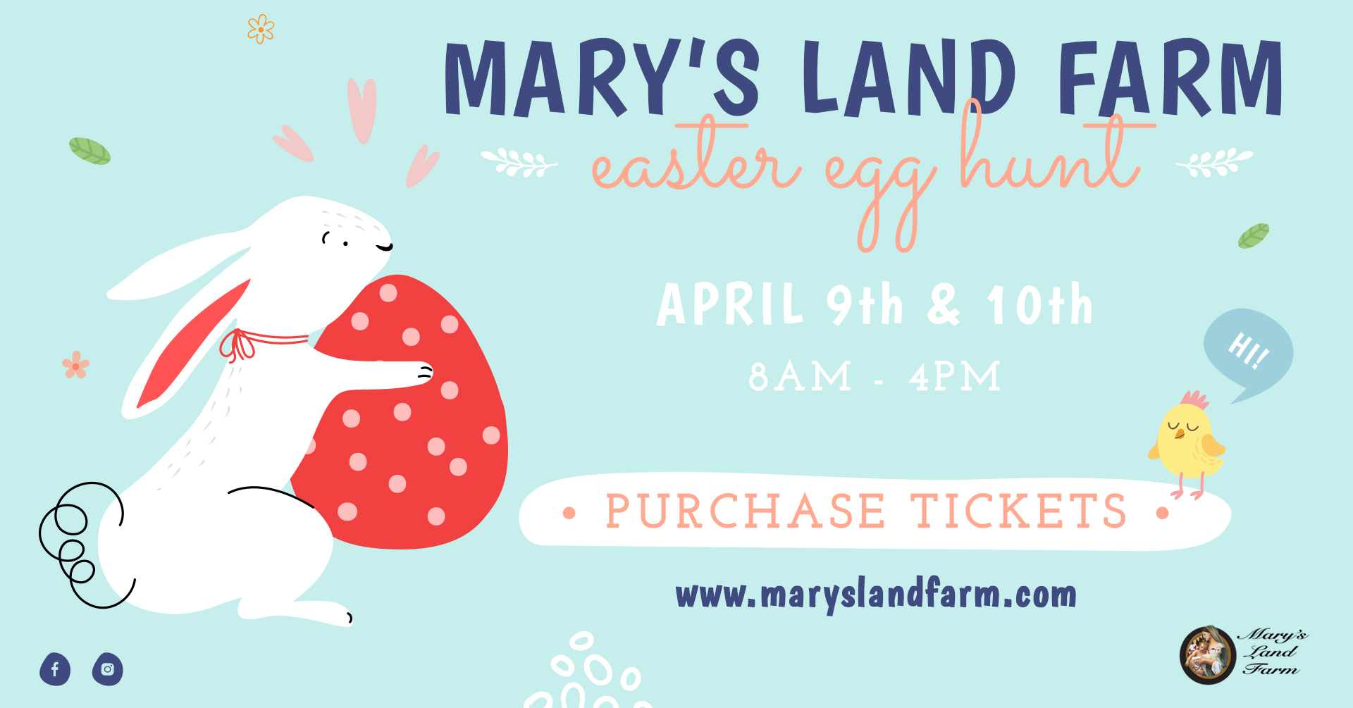 Easter Egg Hunt at Mary's Land Farm